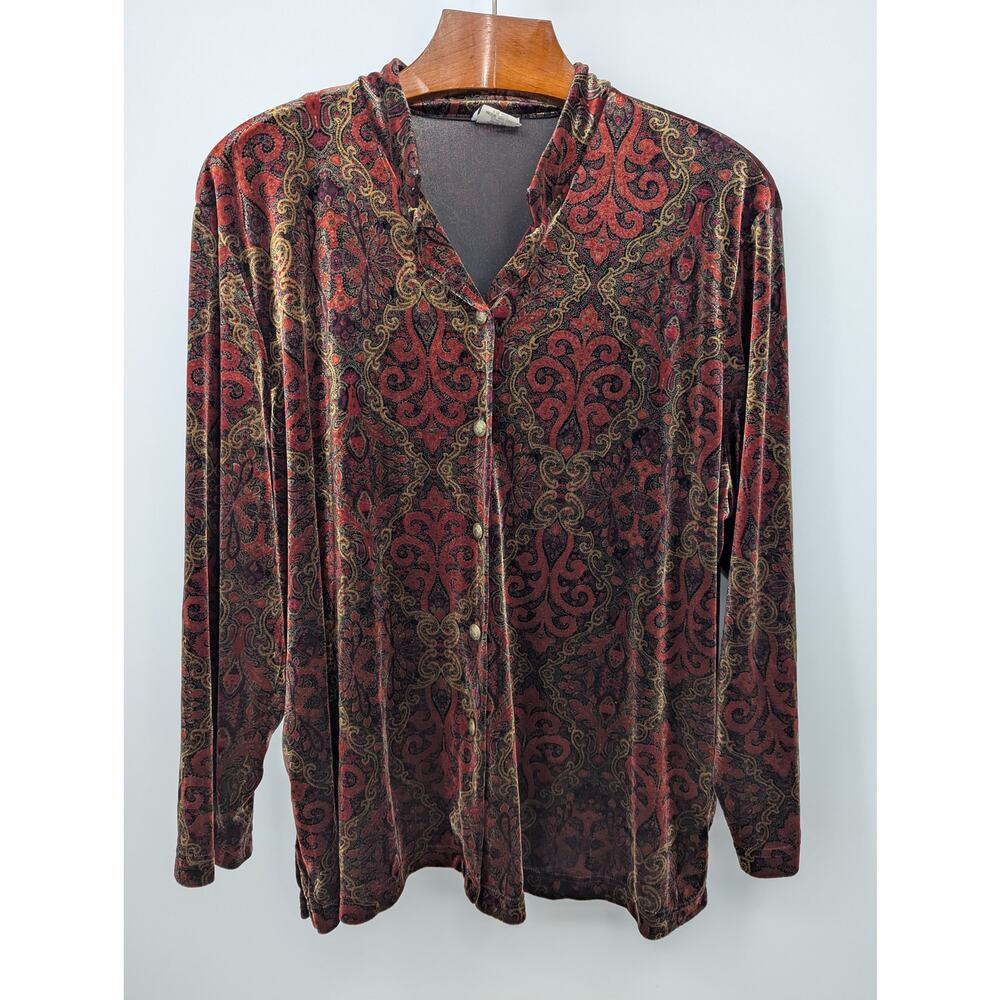 Vintage CLIO II Tapestry Button Down Blazer Women's 3X Made in USA